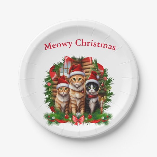 聖降誕祭のお祭り ペーパープレート (正面)