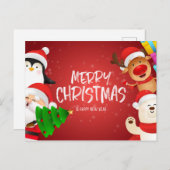 聖降誕祭のお祭り ポストカード (正面/裏面)