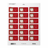 聖降誕祭のお祭り ラベル (フルシート)