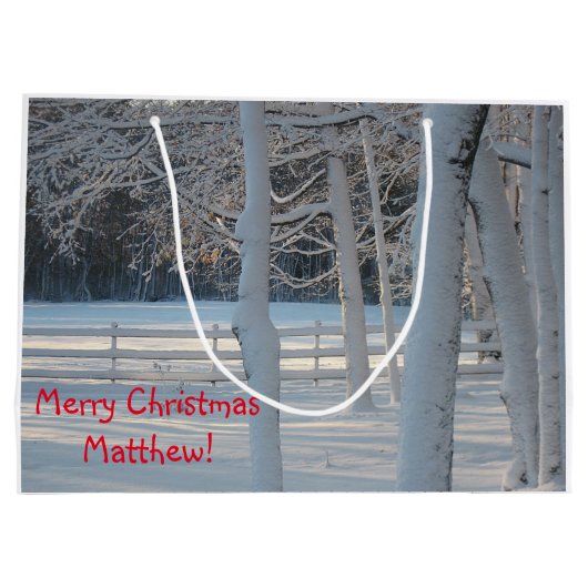 聖降誕祭のお祭り ラージペーパーバッグ (裏面)