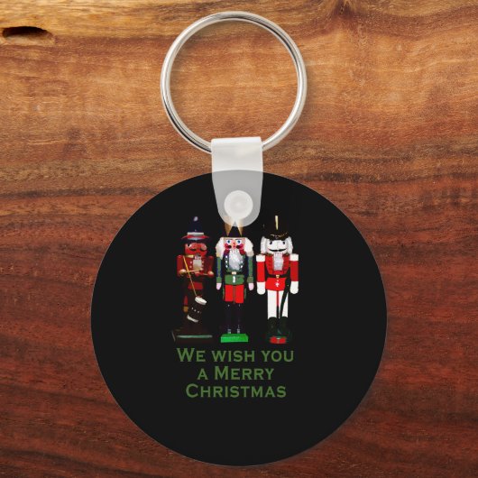 聖降誕祭のくるみ割り人形をお上げなさい キーホルダー (正面)