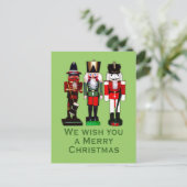 聖降誕祭のくるみ割り人形をお上げなさい シーズンポストカード (スタンド正面)