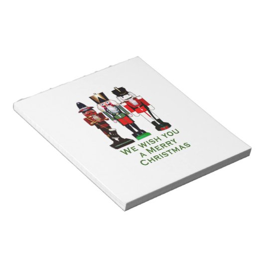 聖降誕祭のくるみ割り人形をお上げなさい ノートパッド (アングル)