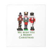 聖降誕祭のくるみ割り人形をお上げなさい ノートパッド (正面)