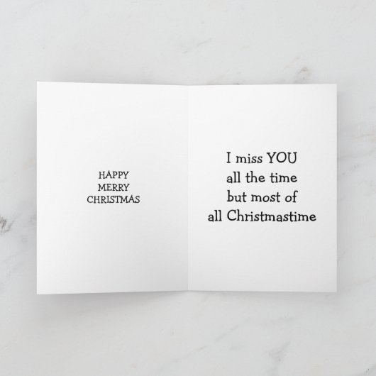 聖降誕祭のごちゃごちゃだが本当恋しく思だよ シーズンカード (内部)