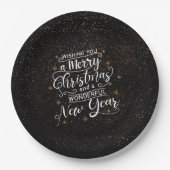 聖降誕祭のご挨拶をお楽しみいただきたい ペーパープレート (正面)