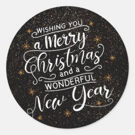 聖降誕祭のご挨拶をお楽しみいただきたい ラウンドシール