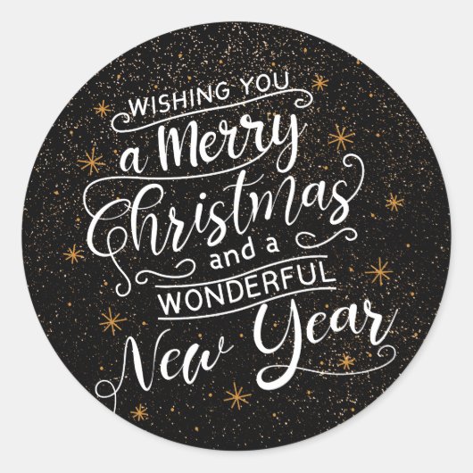 聖降誕祭のご挨拶をお楽しみいただきたい ラウンドシール (正面)