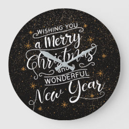 聖降誕祭のご挨拶をお楽しみいただきたい ラージ壁時計