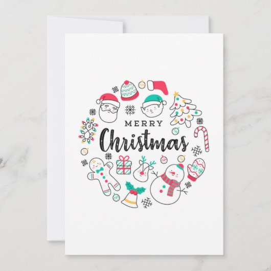 聖降誕祭のご挨拶 招待状 (正面)