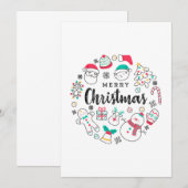 聖降誕祭のご挨拶 招待状 (正面/裏面)