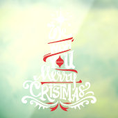 聖降誕祭のご祝儀を赤い白でお祈り申し上げます ウィンドウサイン (シート3)