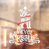 聖降誕祭のご祝儀を赤い白でお祈り申し上げます ウィンドウサイン (シート2)