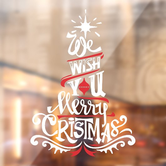 聖降誕祭のご祝儀を赤い白でお祈り申し上げます ウィンドウサイン (シート2)