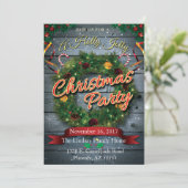 聖降誕祭のすてきパーティー 招待状 (スタンド正面)