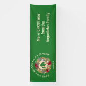 聖降誕祭のイエスがその理由だ 横断幕 (縦)