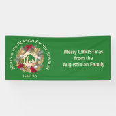 聖降誕祭のイエスがその理由だ 横断幕 (横)