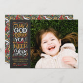 聖降誕祭のカードを神が祝福してあげよう シーズンカード (正面/裏面)