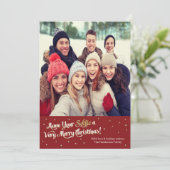 聖降誕祭のカードを赤く赤く自撮りなさい シーズンカード (スタンド正面)