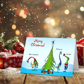 聖降誕祭のキャラクターグリーティングカード シーズンカード