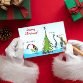 聖降誕祭のキャラクターグリーティングカード シーズンカード