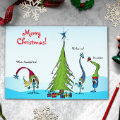 聖降誕祭のキャラクターグリーティングカード シーズンカード