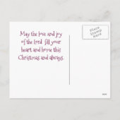 聖降誕祭のキリストがあなたと一緒にいられますように芸術的。 シーズンポストカード (裏面)