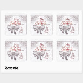 聖降誕祭のキリストがあなたと一緒にいられますように芸術的。 スクエアシール (シート)