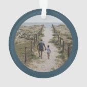 聖降誕祭のギリシャのおじいさん写真 オーナメント (裏面)