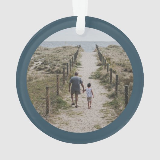 聖降誕祭のギリシャのおじいさん写真 オーナメント (裏面)