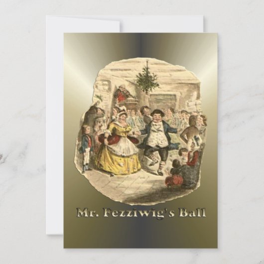 聖降誕祭のスクルージ – クリスマスキャロル シーズンカード (正面)