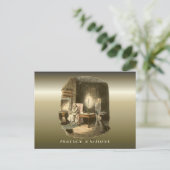 聖降誕祭のスクルージ – クリスマスキャロル シーズンポストカード (スタンド正面)