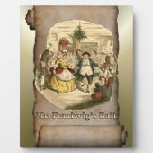 聖降誕祭のスクルージ – クリスマスキャロル フォトプラーク (正面)