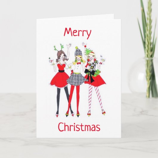 聖降誕祭のパーティー**楽しんで** シーズンカード (正面)