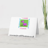 聖降誕祭のメリークリスマスステップソン シーズンカード (裏面)