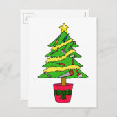 聖降誕祭のユーモアを解き明かす男 シーズンポストカード (正面/裏面)