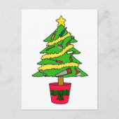 聖降誕祭のユーモアを解き明かす男 シーズンポストカード