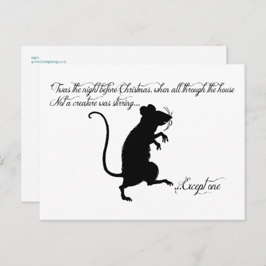 「聖降誕祭の前の晩だったのさ シーズンポストカード (正面/裏面)