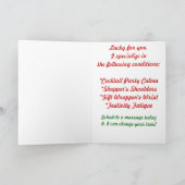 聖降誕祭の十二の痛み シーズンカード (内部)