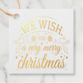 聖降誕祭の台本金ゴールド フェイバータグ (正面)