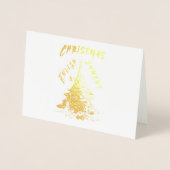 聖降誕祭の啓発 箔カード (正面)