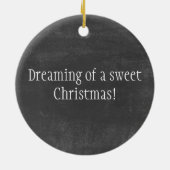 聖降誕祭の夢を見る! セラミックオーナメント (裏面)