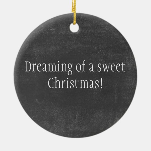 聖降誕祭の夢を見る! セラミックオーナメント (裏面)