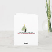 聖降誕祭の天使に感謝の気持ち サンキューカード (裏面)