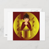 聖降誕祭の天使 シーズンポストカード (正面/裏面)