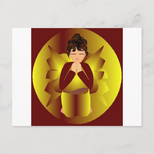 聖降誕祭の天使 シーズンポストカード (正面)