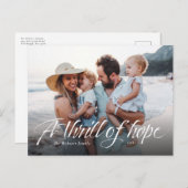 聖降誕祭の希望のスリル シーズンポストカード (正面/裏面)