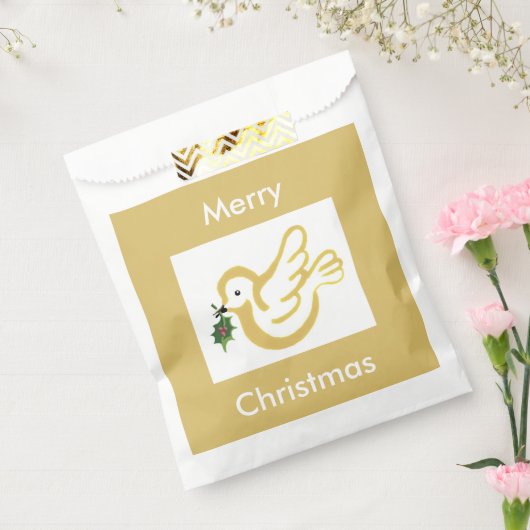 聖降誕祭の平和はホリーで行われる フェイバーバッグ (封をした状態)