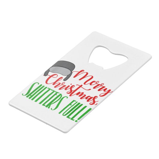 聖降誕祭の引用文のお目出とう クレジットカード栓抜き (裏面アングル)