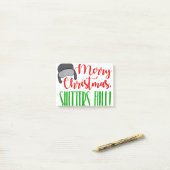 聖降誕祭の引用文のお目出とう ポストイット (デスク上)